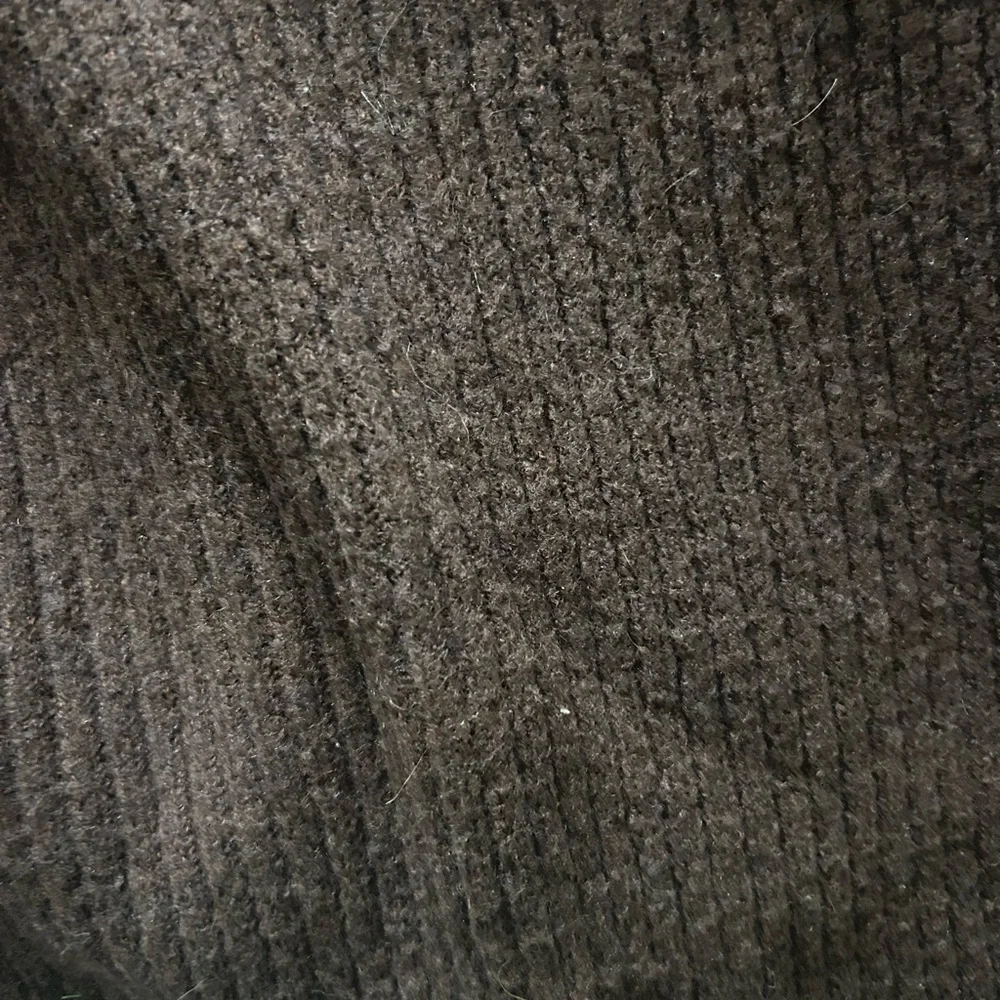 Brown Ribbed Knit Sweater Dress - Picture 2 of 4